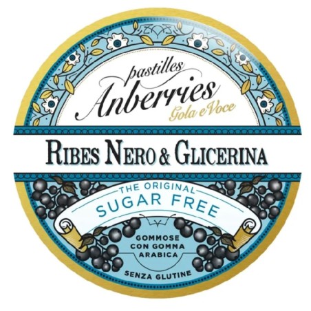 Anberries classiche ribes nero&glicerina senza zucchero 50 g Anberries classiche ribes nero&glicerina senza zucchero 50 g