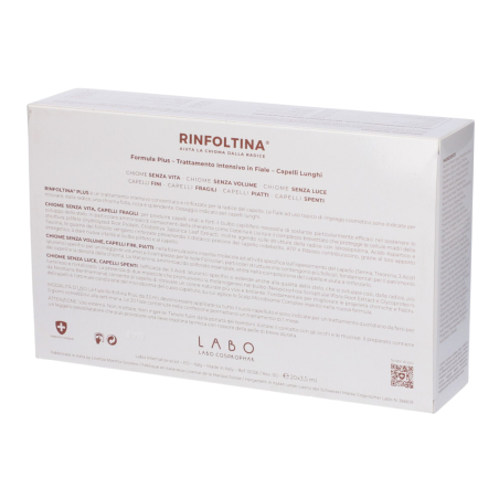 Rinfoltina formula plus capelli lunghi 1 mese di trattamento 20 fiale da 3,5 ml
