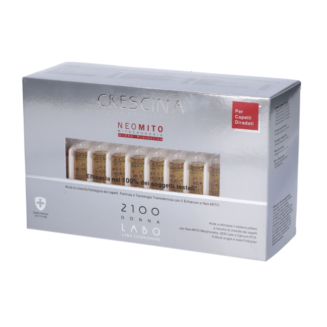 Crescina isole follicolari neo mito 2100 donna 40 fiale 3,5 ml Crescina isole follicolari neo mito 2100 donna 40 fiale 3,5 ml