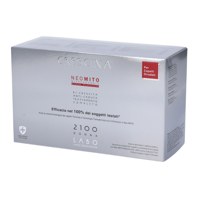 Crescina isole follicolari neo mito 2100 donna tc 20+20 fiale 3,5 ml