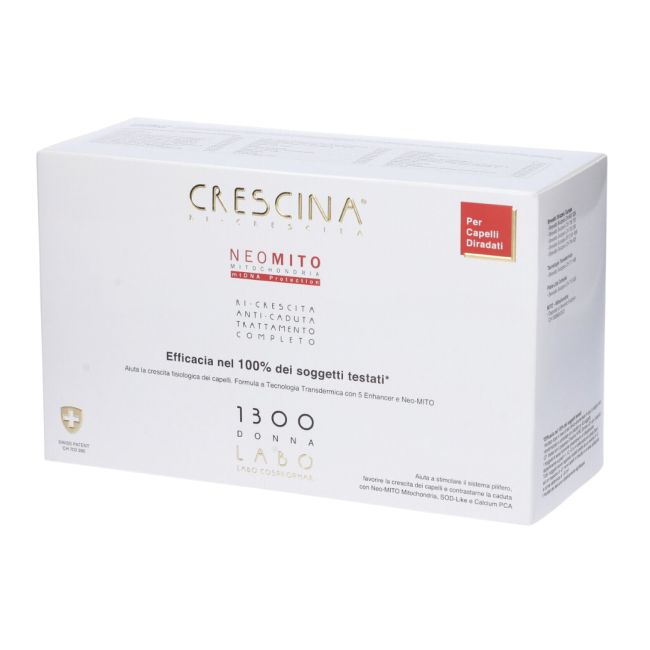 Crescina ri-crescita neo mito 1300 donna tc 20+20 fiale 3,5 ml Crescina ri-crescita neo mito 1300 donna tc 20+20 fiale 3,5 ml