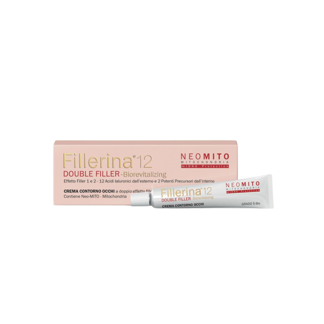Fillerina 12 Double Filler Neo Mito Biorevitalizing Eye Contour Cream Grado 5 bio 15 ml Fillerina 12 Double Filler Neo Mito Biorevitalizing Eye Contour Cream Grado 5 bio 15 ml