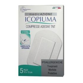 Compresse adesive tessuto non tessuto 10 x 15 cm 5 pezzi