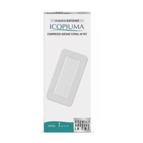 Benda compressa adesiva icopiuma in tessuto non tessuto 10 x 30 cm 2 pezzi