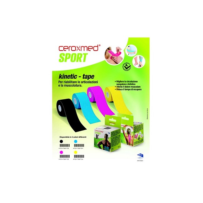 Ceroxmed Sport Kinetic Tape Blu 1 Pezzo