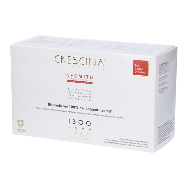 Crescina ri-crescita neo mito 1300 uomo tc 20+20 fiale 3,5 ml Crescina ri-crescita neo mito 1300 uomo tc 20+20 fiale 3,5 ml