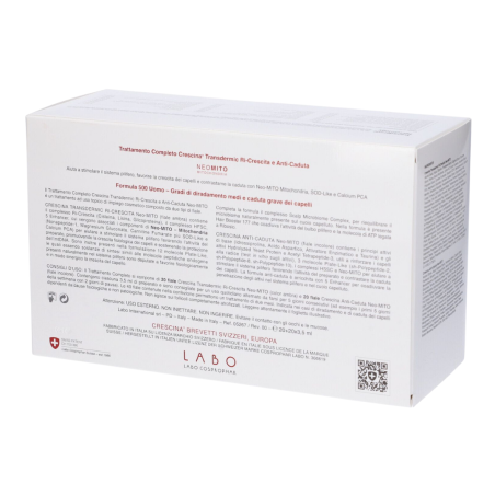 Crescina ri-crescita neo mito 500 uomo tc 20+20 fiale 3,5 ml Crescina ri-crescita neo mito 500 uomo tc 20+20 fiale 3,5 ml