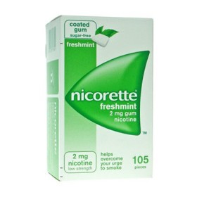 Nicorette  2 mg gomme da masticare medicate gusto menta forte 105 gomme