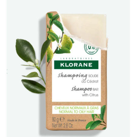 Klorane shampoo solido cedro 80 g Klorane shampoo solido cedro 80 g
