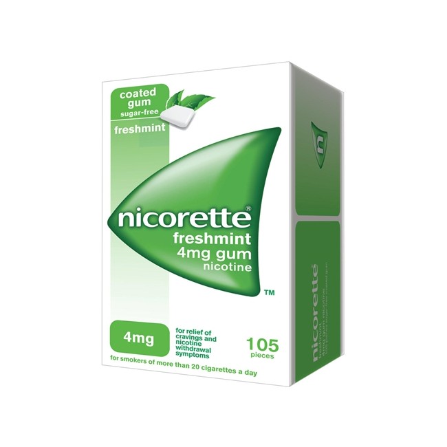 Nicorette  4 mg gomme da masticare medicate gusto menta forte 105 gomme
