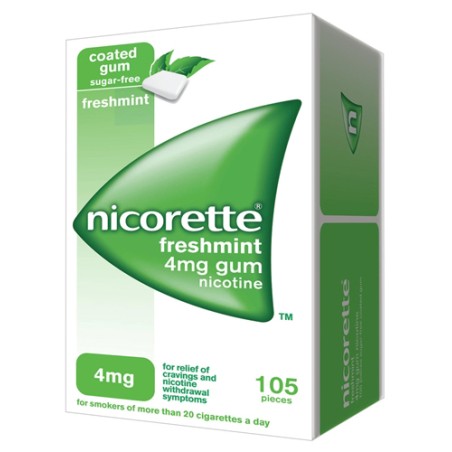 Nicorette 4 mg gomme da masticare medicate gusto menta forte 105 gomme Nicorette 4 mg gomme da masticare medicate gusto menta forte 105 gomme