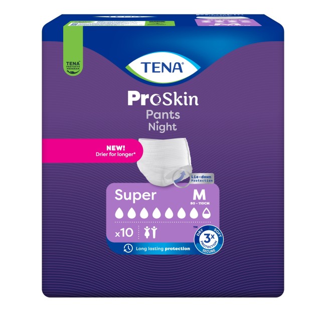 Pannolone a mutandina tena pants night super m 10 pezzi Pannolone a mutandina tena pants night super m 10 pezzi