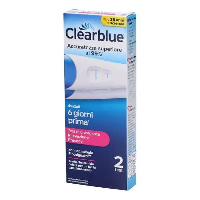 Clearblue Test di gravidanza visuale precoce Clearblue Test di gravidanza visuale precoce