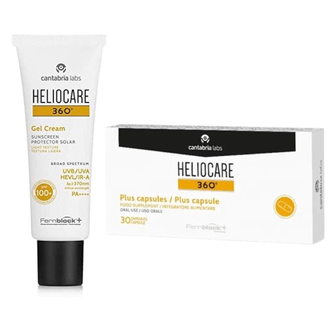 Heliocare 360 Gelcream 100+ 50 ml + Heliocare 360 plus 7 Capsule