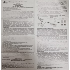 Ferrari Hub Test Rapido Alltest Dipstick Autodiagnostico Determinazione Semi-quantitativa Alcol Nella Saliva