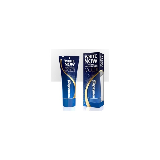 Mentadent dentifricio white now triple power gold 50 ml Mentadent dentifricio white now triple power gold 50 ml