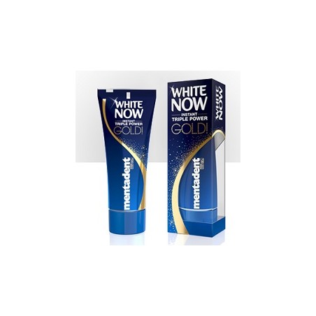 Mentadent dentifricio white now triple power gold 50 ml Mentadent dentifricio white now triple power gold 50 ml