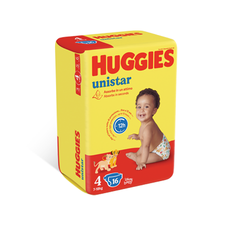 Kimberly Clark Huggies Unistar Base Taglia 4 16 Pezzi Kimberly Clark Huggies Unistar Base Taglia 4 16 Pezzi