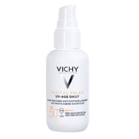 Vichy Capital Soleil UV-Age SPF50+ Fluido solare anti-macchie e anti-rughe 80 ml Vichy Capital Soleil UV-Age SPF50+ Fluido solare anti-macchie e anti-rughe 80 ml