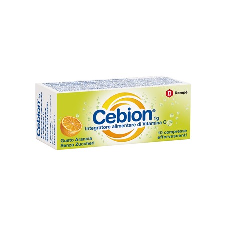 Cebion Effervescente Vitamina C Arancia Senza Zucchero 10 Compresse