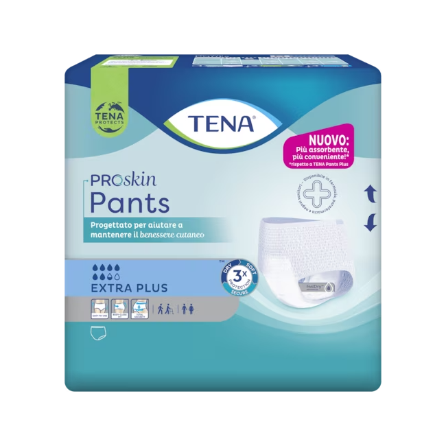 Essity Pannolone Per Incontinenza Tena Pants Plus Extraplus Extra Large 12 Pezzi Essity Pannolone Per Incontinenza Tena Pants Plus Extraplus Extra Large 12 Pezzi