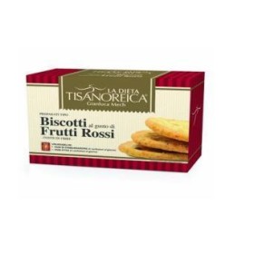 Tisanoreica Biscotti al Gusto di Frutti Rossi - Confezioni da 5 Biscotti (4 Pezzi)