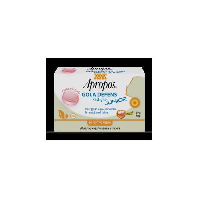 Apropos Gola Defens Pastiglie Junior Panna/Fragola Apropos Gola Defens Pastiglie Junior Panna/Fragola