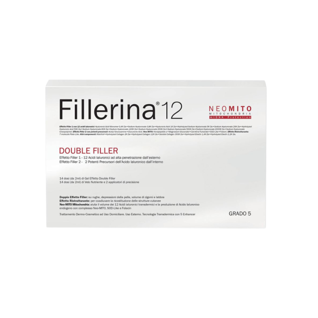 Labo Fillerina 12 Double Filler Neo Mito Base Grado 5 Gel 30 Ml + Emulsione 30 Ml Labo Fillerina 12 Double Filler Neo Mito Base Grado 5 Gel 30 Ml + Emulsione 30 Ml