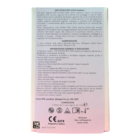 Prodeco Pharma Gse Intimo Proovuli 4 Actions 10 Ovuli