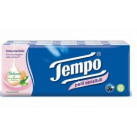 Essity Tempo Fazzoletti Pelli Sensibili 10x9 Pezzi