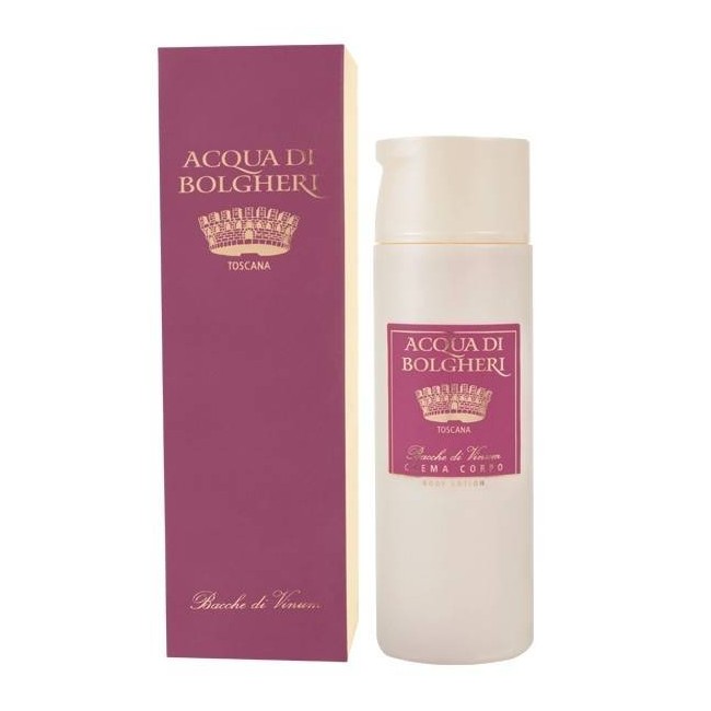 Acqua Di Bolgheri Crema Corpo Bacche Di Vinum Bio 200 Ml Acqua Di Bolgheri Crema Corpo Bacche Di Vinum Bio 200 Ml