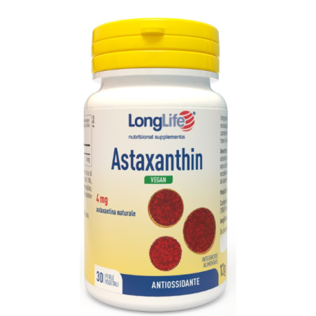 Longlife Astaxanthin Vegan 30 Perle Longlife Astaxanthin Vegan 30 Perle
