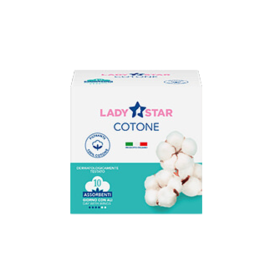 Farvima Medicinali Assorbenti Esterni Ladystar Cotone Giorno Ali 10 Pezzi
