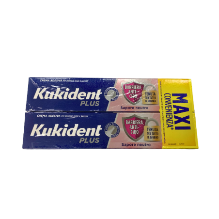 Procter & Gamble Kukident Bipacco Barriera Anti Cibo Neutro 57 G Procter & Gamble Kukident Bipacco Barriera Anti Cibo Neutro 57 G