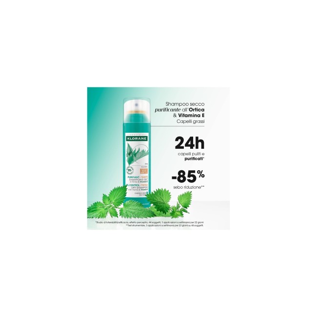 Klorane Shampoo secco Ortica e Vitamina e capelli scuri 150 ml Klorane Shampoo secco Ortica e Vitamina e capelli scuri 150 ml