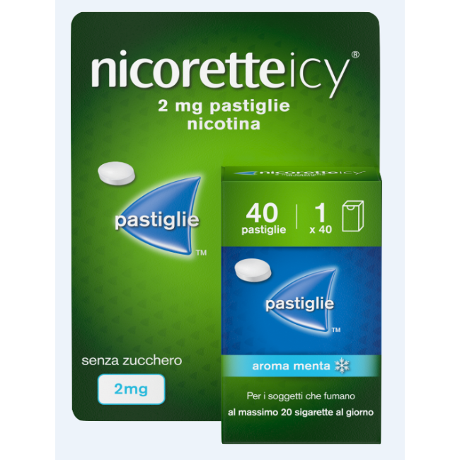 Johnson & Johnson Nicoretteicy 2 Mg, Pastiglie Nicotina