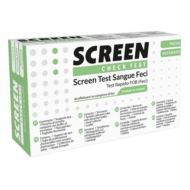 Screen Italia Screen Test Rapido Presenza Di Sangue Occulto Nelle Feci Screen Test Fob
