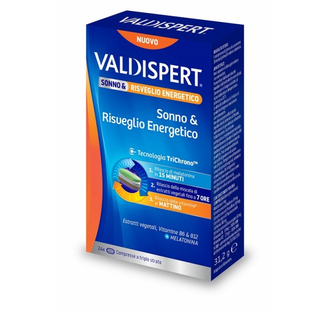Valdispert Sonno & Risveglio Energetico per addormentamento rapido 24 compresse