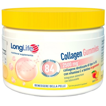 Longlife Collagen Gummies 625mg 84 Gommose Longlife Collagen Gummies 625mg 84 Gommose