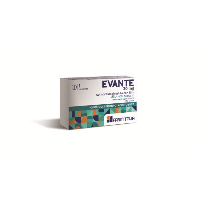 Farmitalia Evante 30 Mg Compressa Rivestite Con Film Ulipristal Acetato Medicinale Equivalente