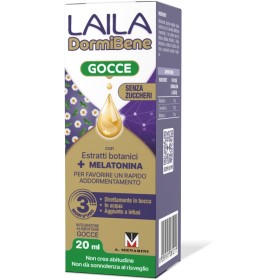 Laila DormiBene Gocce per dormire con Melatonina Camomilla Melissa