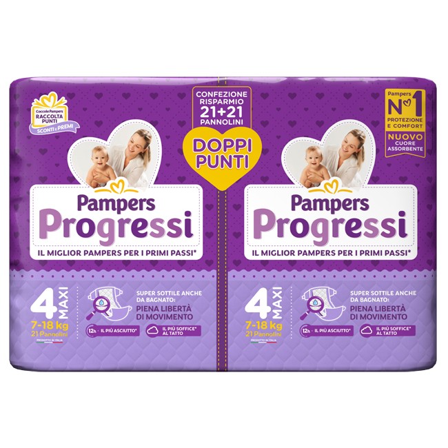Fater Pampers Progressi Pannolino Maxi Pacco Doppio 42 Pezzi Fater Pampers Progressi Pannolino Maxi Pacco Doppio 42 Pezzi