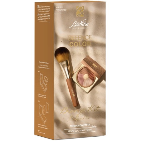 Bionike Defence Color Bronze Kit 2025 Terra Compatta 211 Coquille + Pennello Maxi Terra Bionike Defence Color Bronze Kit 2025 Terra Compatta 211 Coquille + Pennello Maxi Terra