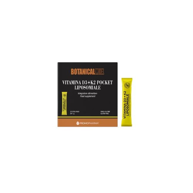 PromoPharma Vitamina D3+k2 Liposomiale Pocket 20 Stick