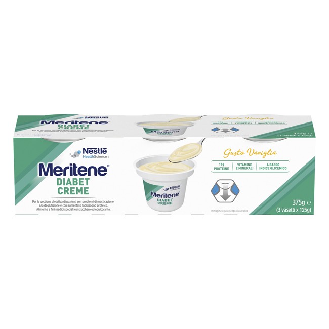 Nestlè Meritene Diabet Creme Vaniglia 3 X 125 G Nestlè Meritene Diabet Creme Vaniglia 3 X 125 G