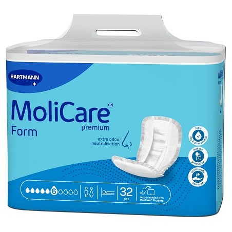 Paul Hartmann Pannolino Sagomato 6 Gocce Molicare Premium Form 32 Pezzi Paul Hartmann Pannolino Sagomato 6 Gocce Molicare Premium Form 32 Pezzi