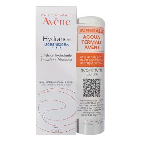Avène Hydrance Crema Leggera 40ml + Acqua Termale 50ml