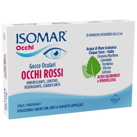 Coswell Isomar Occhi Rossi Gocce Oculari Acido Ialuronico 0,20% 10 Flaconcini Coswell Isomar Occhi Rossi Gocce Oculari Acido Ialuronico 0,20% 10 Flaconcini