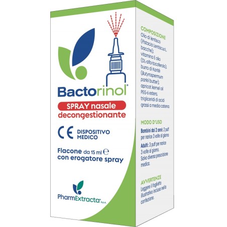 Pharmextracta Bactorinol Spray Nasale 15 Ml Pharmextracta Bactorinol Spray Nasale 15 Ml