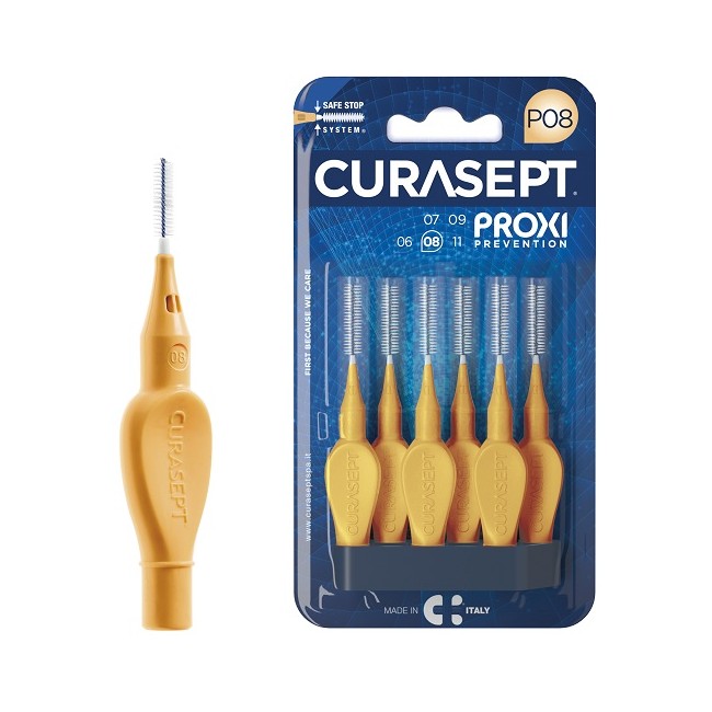 Curasept Proxi P08 Arancio Chiaro 6 Pezzi Curasept Proxi P08 Arancio Chiaro 6 Pezzi